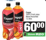 Cappy 100% Fruit Juice Blend Assorted-For 2 x 1.5L