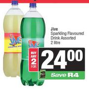 Jive Sparkling Flavoured Drink Assorted-For 2 x 2L