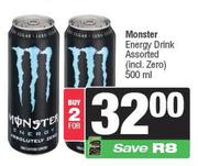 Monster Energy Drink Assorted-For 2 x 500ml