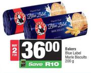 Bakers Blue Label Marie Biscuits-For 2 x 200g