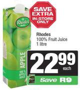 Rhodes 100% Fruit Juice-1L