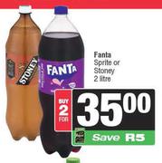 Fanta, Sprite Or Stoney-For 2 x 2L