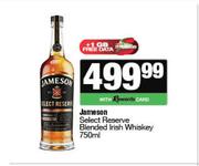 0Jameson Select Reserve Blended Irish Whisky-750ml
