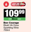 Bon Courage Blush Vin Doux Sparkling Wine-750ml
