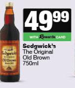 Sedgwick's The Original Old Brown-750ml