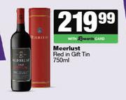 0Meerlust Red In Gift Tin-750ml