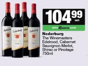 Nederburg The Winemasters Edelrood,Cab Sauvignon Merlot,Shiraz Or Pinotage-750ml Each