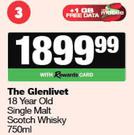 The Glenlivet 18 Year Old Single Malt Scotch Whisky-750ml