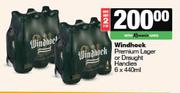 Windhoek Premium Lager Or Draught Handies-For 2 x 6 x 440ml