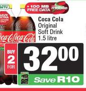 Coca-Cola Original Soft Drink-For 2 x 15Ltr