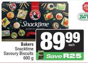 Bakers Snacktime Savoury Biscuits-600g 