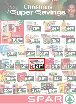 SPAR & SUPERSPAR Western Cape : Christmas Super Savings (08 December - 28 December 2025), page 1