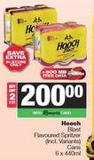 Hooch Blast Flavoured Spritzer Cans-For 2 x 6 x 440ml