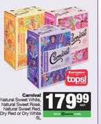 Carnival NL Sweet White,NL Sweet Rose,NL Sweet Red Dry Red Or Dry White-5L Each