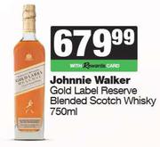 Johnnie Walker Gold Label Reserve Blended Scotch Whisky-750ml