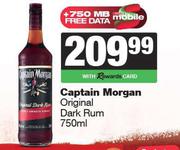 Captain Morgan Original Dark Rum-750ml