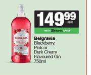 Belgravia Blackberry,Pink Or Dark Cherry Flavoured Gin-750ml Each