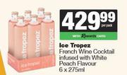 Ice Tropez French Wine Cocktail Infused With White Peach Flavour 6 x 275ml-Per Pack