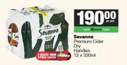 Savanna Premium Cider Dry Handies-12 x 330ml Per Pack