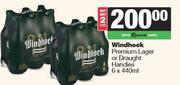 Windhoek Premium Lager Or Draught Handies 6 x 440ml-For Any 2