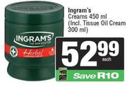 Ingram's Creams 450ml (Incl. Tissue Oil Cream 300ml)-Each