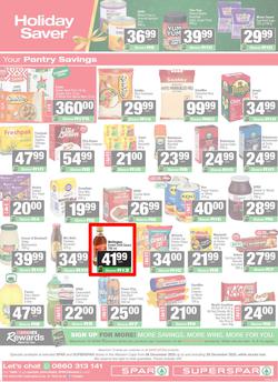 SPAR & SUPERSPAR Western Cape : Christmas Super Savings (08 December - 28 December 2025), page 12