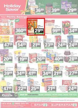 SPAR & SUPERSPAR Western Cape : Christmas Super Savings (08 December - 28 December 2025), page 12