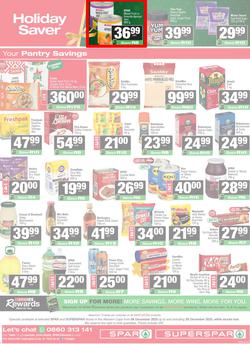 SPAR & SUPERSPAR Western Cape : Christmas Super Savings (08 December - 28 December 2025), page 12