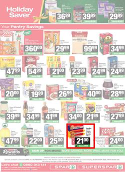 SPAR & SUPERSPAR Western Cape : Christmas Super Savings (08 December - 28 December 2025), page 12