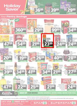 SPAR & SUPERSPAR Western Cape : Christmas Super Savings (08 December - 28 December 2025), page 12