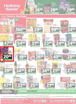 SPAR & SUPERSPAR Western Cape : Christmas Super Savings (08 December - 28 December 2025), page 12