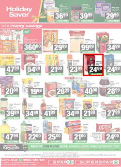 SPAR & SUPERSPAR Western Cape : Christmas Super Savings (08 December - 28 December 2025), page 12