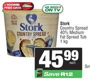 Stork Country Spread 40% Medium Fat Spread Tub-1Kg