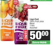 Liqui-Fruit 100% Fruit Juice Blend Assorted-For Any 2 x 1Ltr