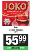 Joko Tagless Teabags-100s Per Pack