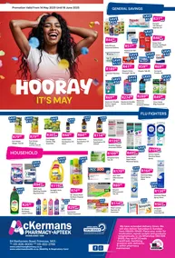 Ackermans Pharmacy/Apteek : Hooray It's May (14 May - 16 June 2025)
