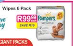 Pampers Wipes 6 Pack