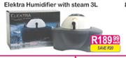 Elektra Humidifier With Steam-3L Each