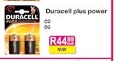 Duracell Plus Power C2/D2-Each