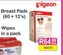 Pigeon Breast Pads-60 + 12's Each