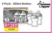 Tommee Tippee Bottles-3x260ml