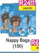 Baby Leo Nappy Bags - 150's