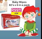 Pigeon Baby Wipes - 82's x 6 In a Pack