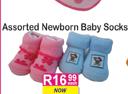 Baby Leo Newborn Baby Socks Assorted-Each
