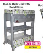Mobile Bath Unit With Solid Sides-Each
