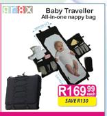Baby Traveller All In 1 Nappy Bag-Each
