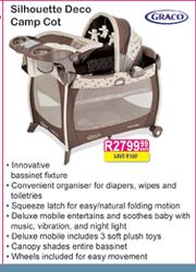 Special Graco Silhouette Deco Camp Cot Each m.guzzle .za
