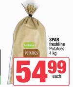 Spar Freshline Potatoes-4Kg