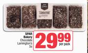 Spar Bakery Chocolate Lamington's-5s Per Pack