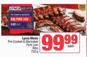 Lynca Meats Pre Cooked & Marinated Pork Loin Ribs-750g